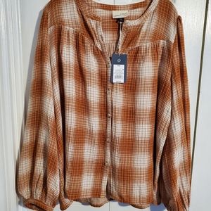 Plaid blouse